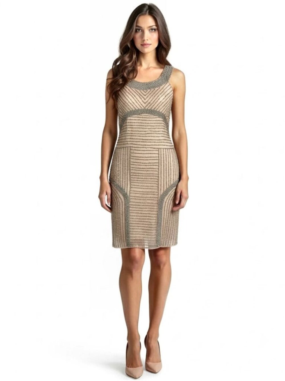 Parker Black Skylark Silk Sheath Dress, Blush, Women's Size 6